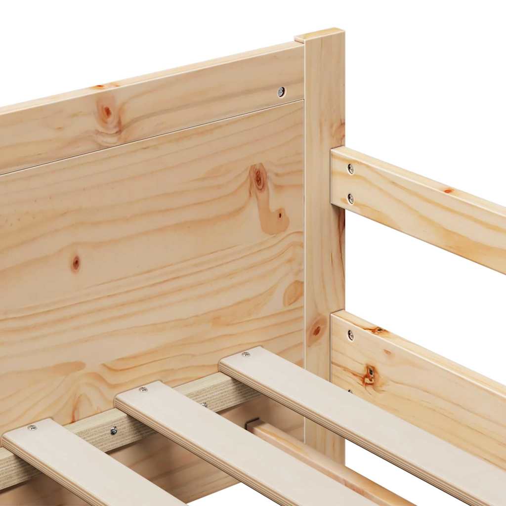 Udvidelig Sengestel Til Børn Other Brun 80 X 130 / 165 / 200 Cm - Billede 10