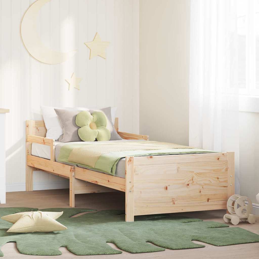 Sengestel Med Hovedgærde 80 X 200 Cm Konstrueret Træ - Variant 877209