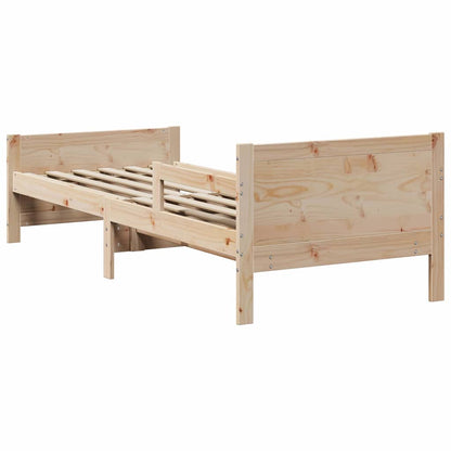 Udvidelig Sengestel Til Børn Other Brun 80 130 / 165 / 200 Cm - Billede 8