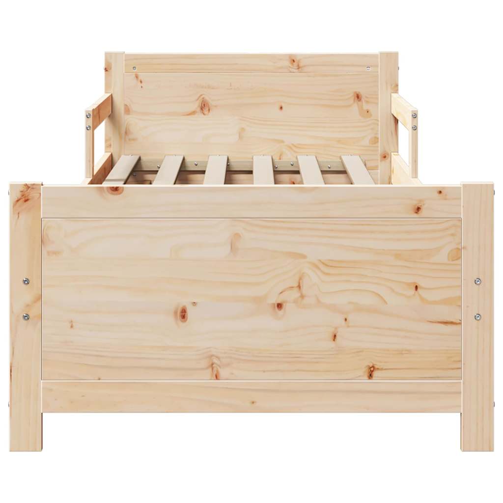 Udvidelig Sengestel Til Børn Other Brun 80 X 130 / 165 / 200 Cm - Billede 6