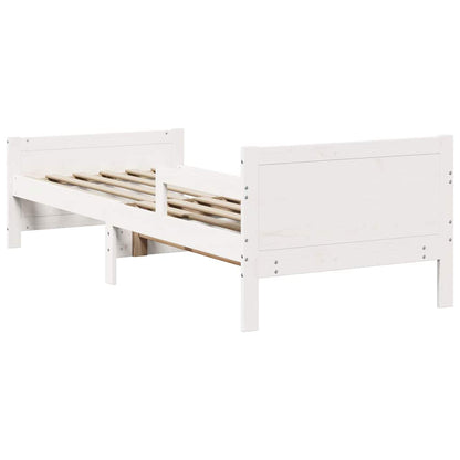 Udvidelig Sengestel Til Børn Other Hvid 80 130 / 165 / 200 Cm - Billede 8
