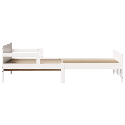 Udvidelig Sengestel Til Børn Other Hvid 80 130 / 165 / 200 Cm - Billede 7