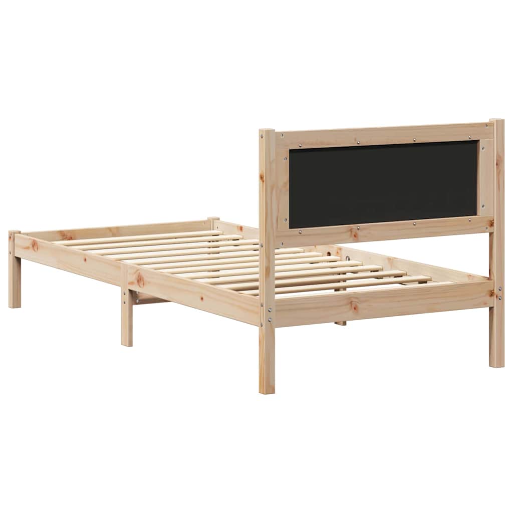 Sengestel Med Polstret Hovedgavl Gråbrun 90 X 200 Cm - Billede 7