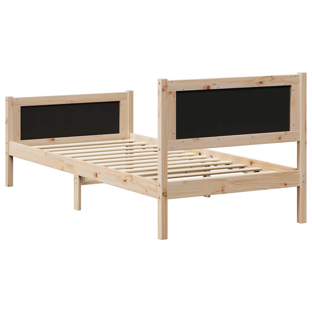 Sengestel Og Lys Grå 90 X 200 Cm Massivt Fyrretræ - Billede 7