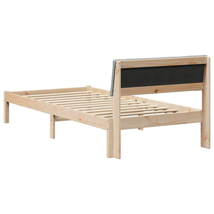 Sengestel Og Lys Grå 90 X 200 Cm Massivt Fyrretræ - Billede 7