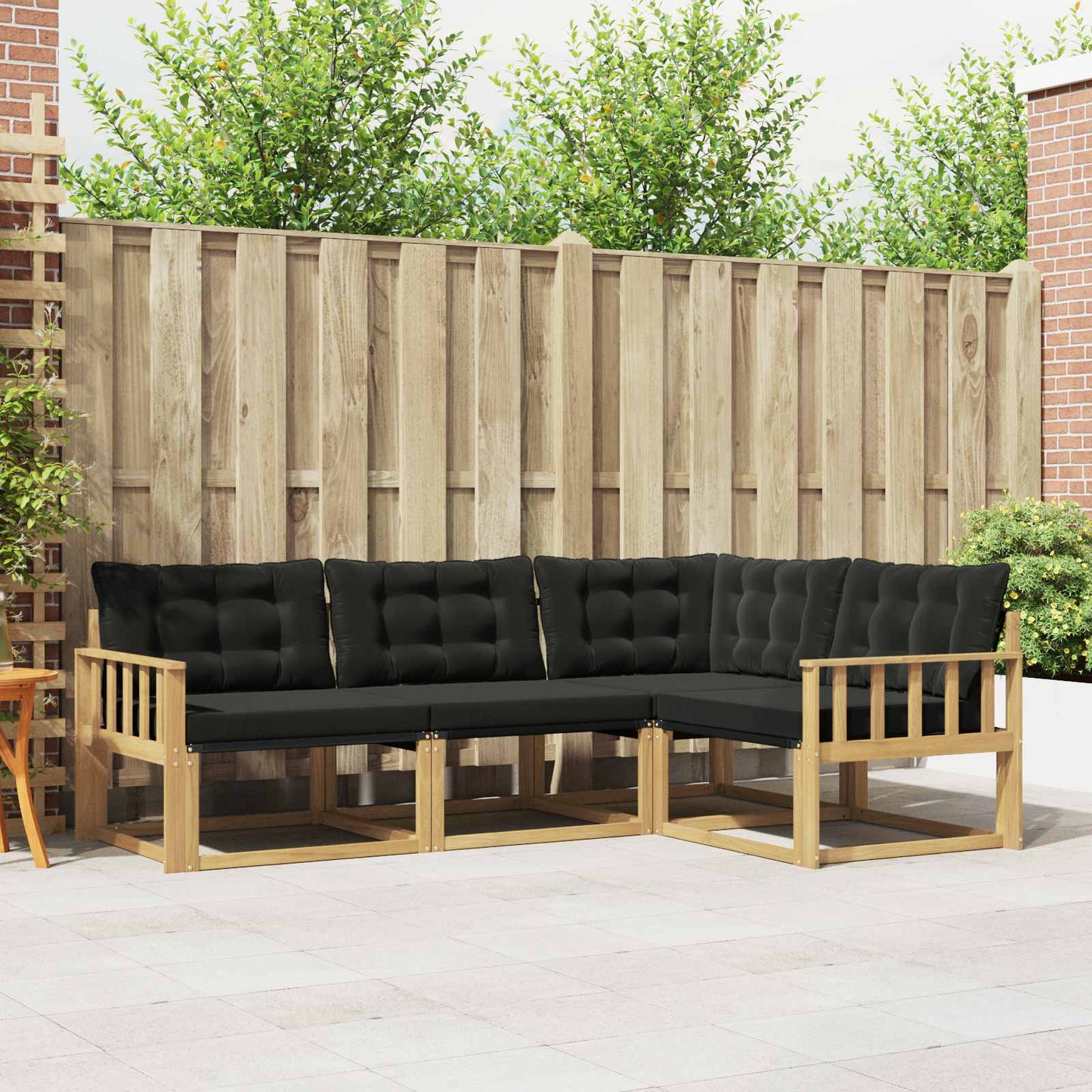 Udendørs Sofagruppe Med Pude 4 Dele - Variant 3388634