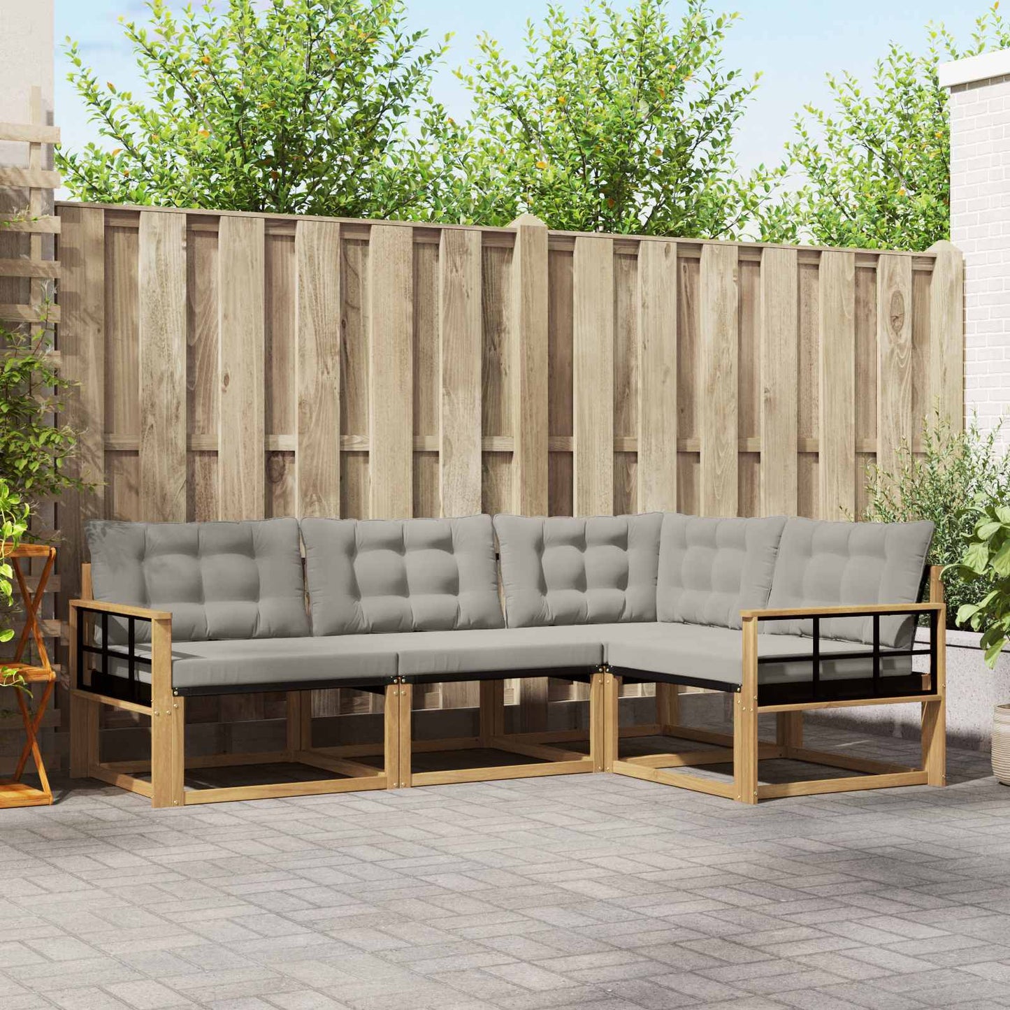 Udendørs Sofagruppe Med Pude 4 Dele - Variant 3388641