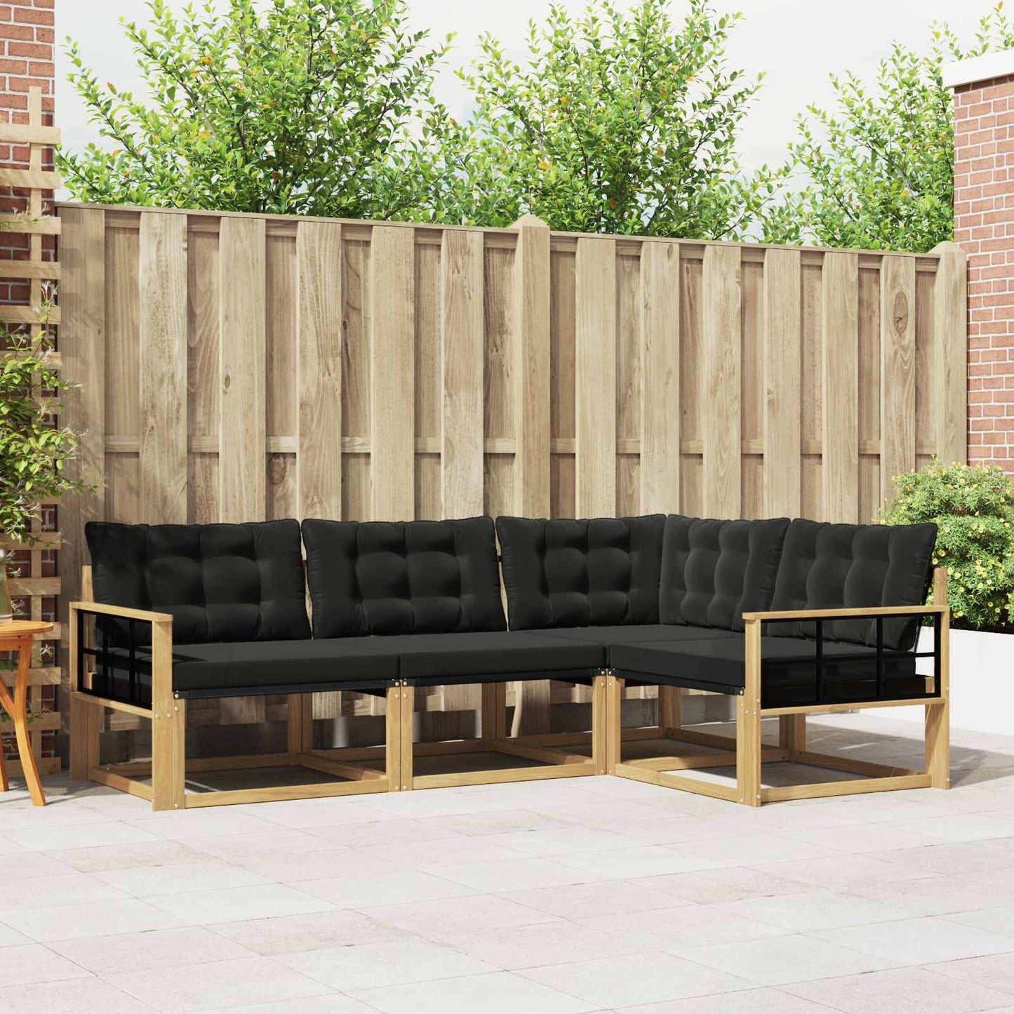 Udendørs Sofagruppe Med Pude 4 Dele - Variant 3388642