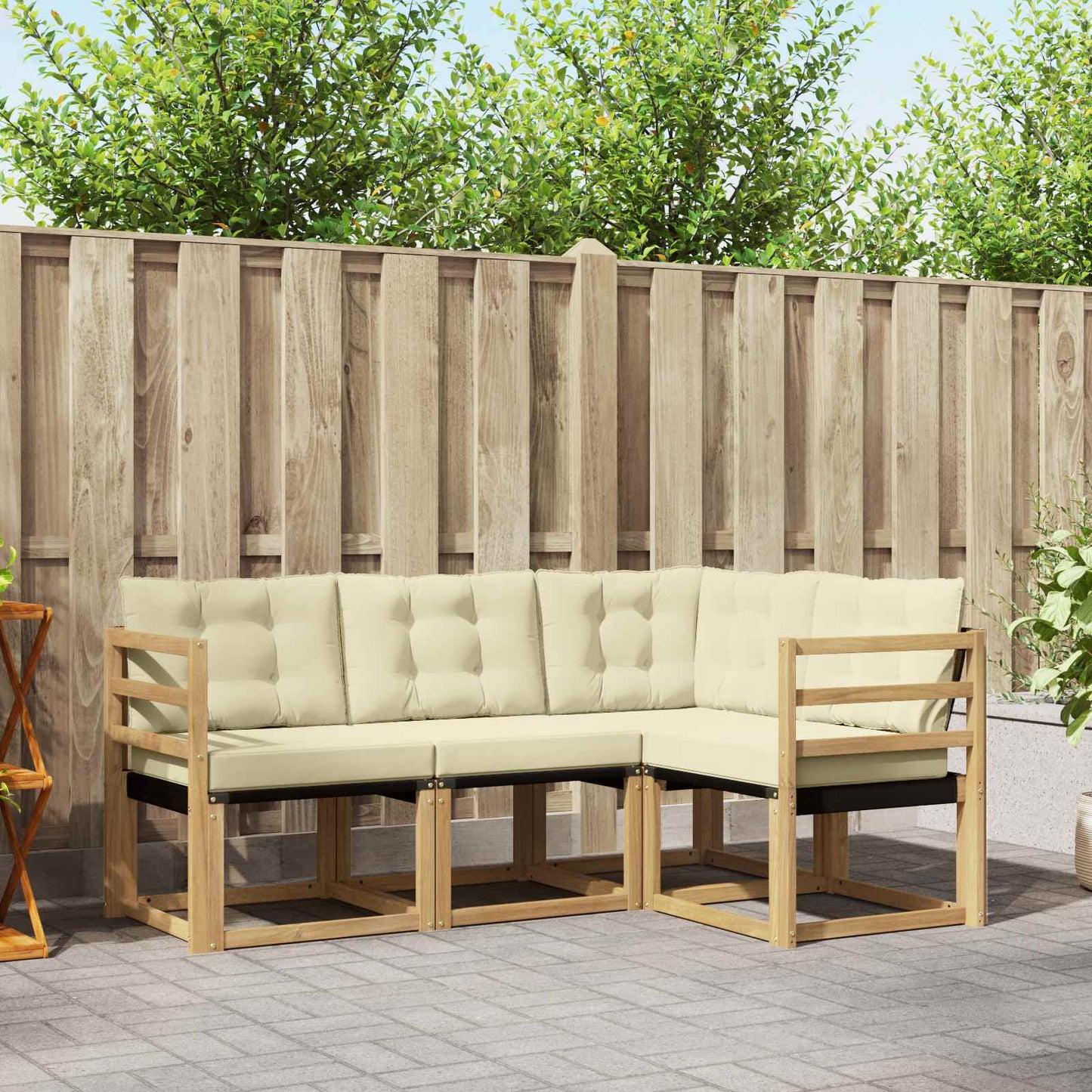 Udendørs Sofagruppe Med Pude 4 Dele - Variant 3389416