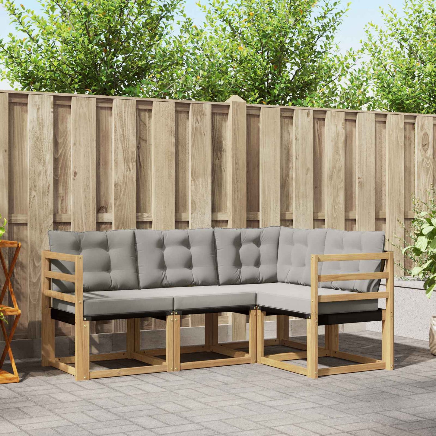 Udendørs Sofagruppe Med Pude 4 Dele - Variant 3389417