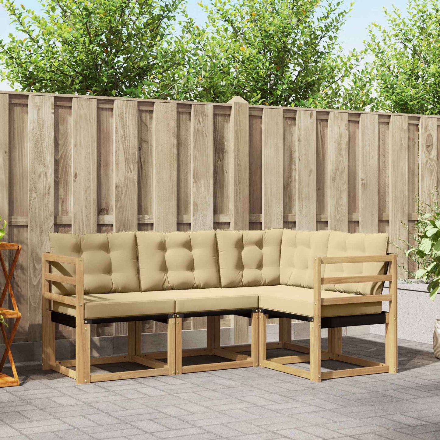 Udendørs Sofagruppe Med Pude 4 Dele - Variant 3389419