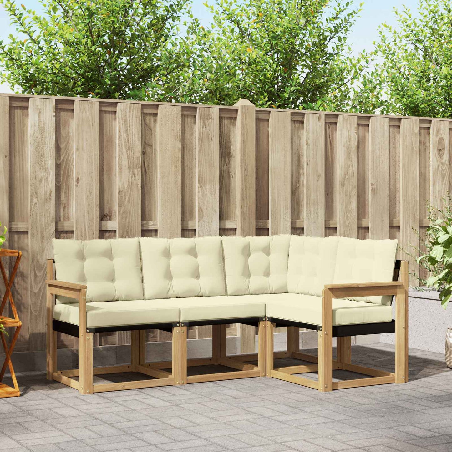 Udendørs Sofagruppe Med Pude 4 Dele - Variant 3389420