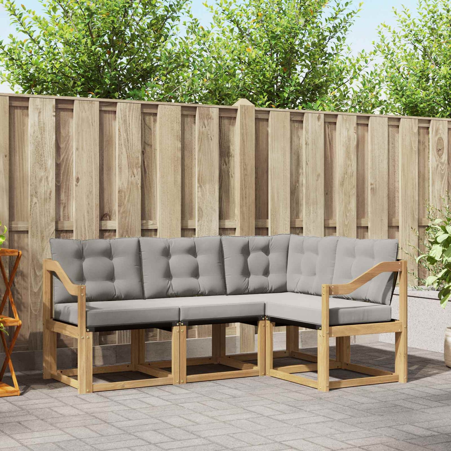 Udendørs Sofagruppe Med Pude 4 Dele - Variant 3389437