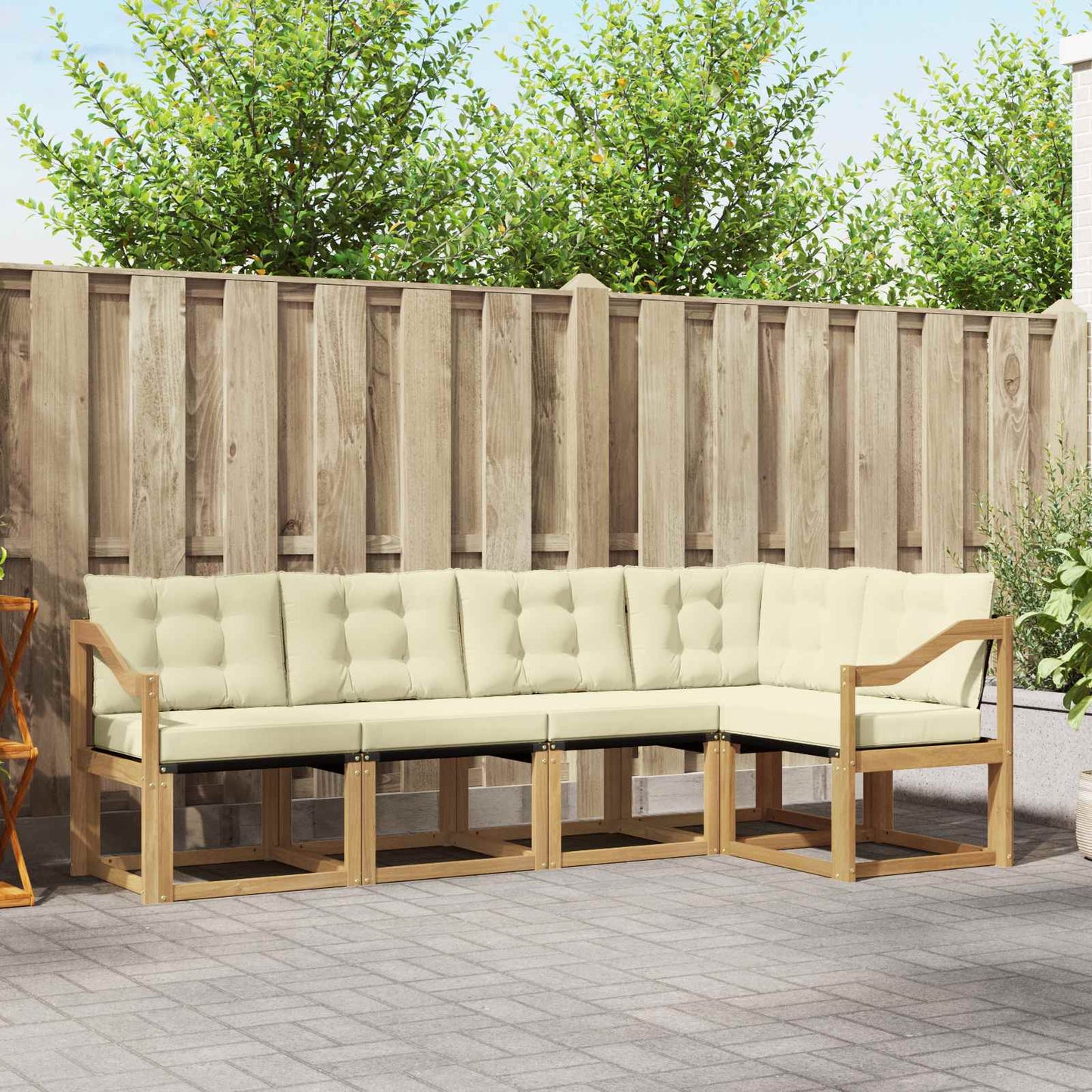 Udendørs Sofagruppe Med Pude 5 Dele - Variant 3389484
