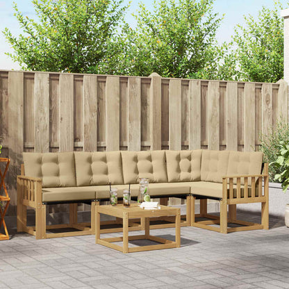 Udendørs Sofagruppe Med Pude 6 Dele - Variant 3389499