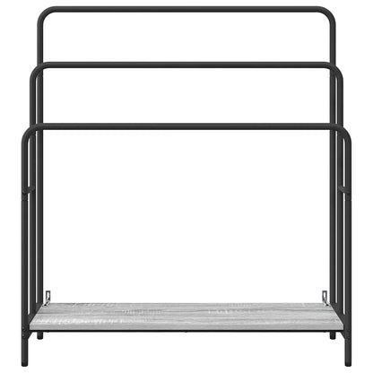 Tøjstativ Grå Sonoma-eg 90 X 30 X 100.5 Cm Konstrueret Træ - Billede 5