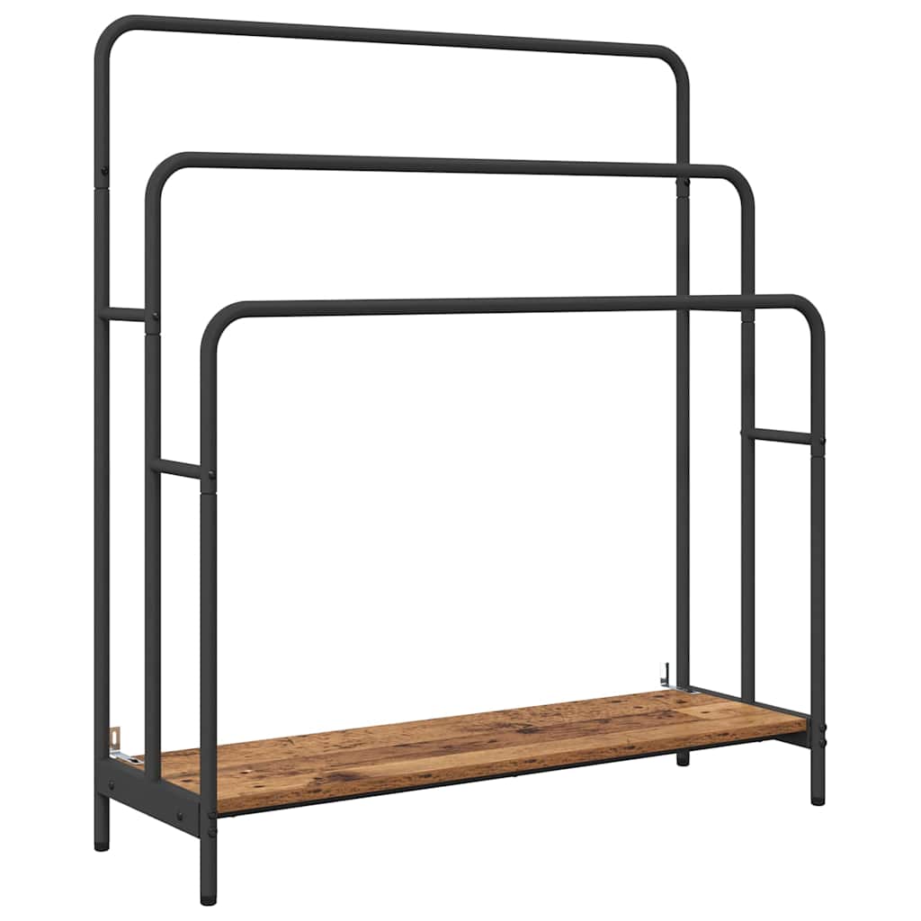 Tøjstativ Gammelt Træ 90 X 30 X 100.5 Cm Konstrueret Træ - Billede 2