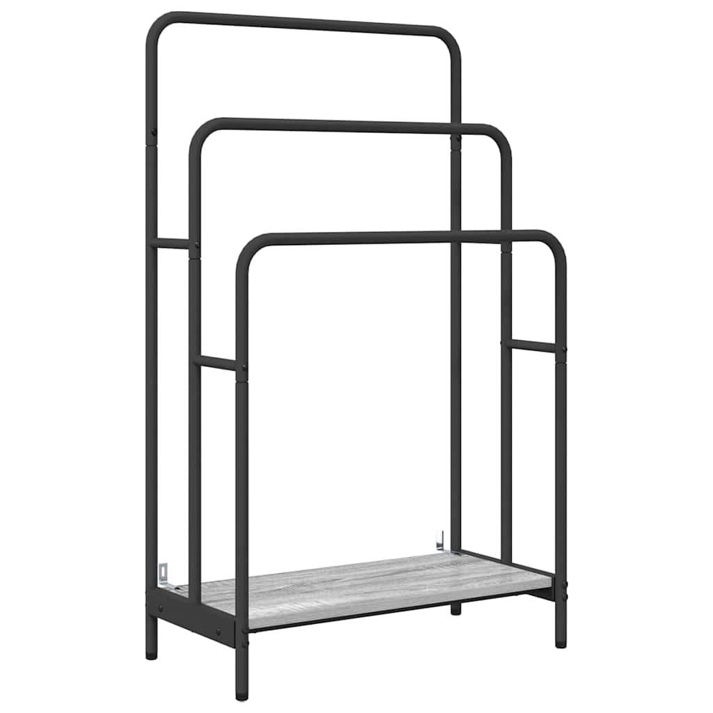 Tøjstativ Grå Sonoma-eg 60 X 30 X 100.5 Cm Konstrueret Træ - Billede 2