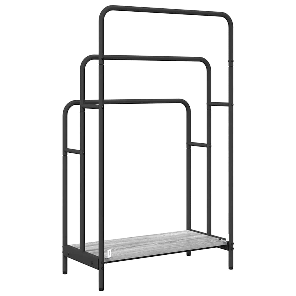 Tøjstativ Grå Sonoma-eg 60 X 30 X 100.5 Cm Konstrueret Træ - Billede 7