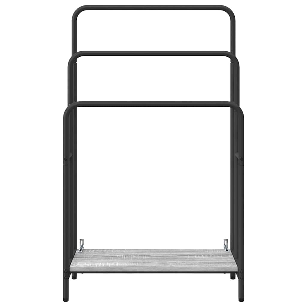 Tøjstativ Grå Sonoma-eg 60 X 30 X 100.5 Cm Konstrueret Træ - Billede 5