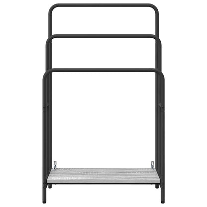 Tøjstativ Grå Sonoma-eg 60 X 30 X 100.5 Cm Konstrueret Træ - Billede 5
