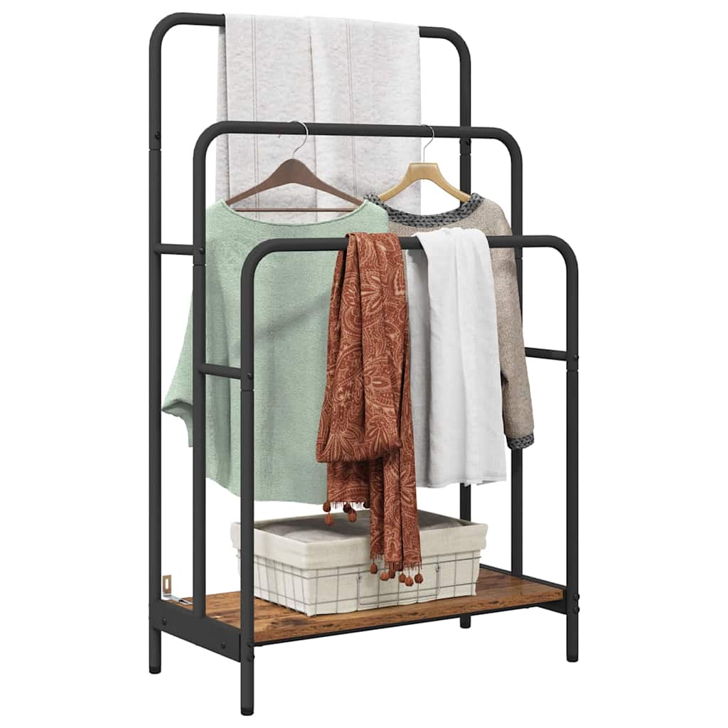Tøjstativ Gammelt Træ 60 X 30 X 100.5 Cm Konstrueret Træ - Billede 3