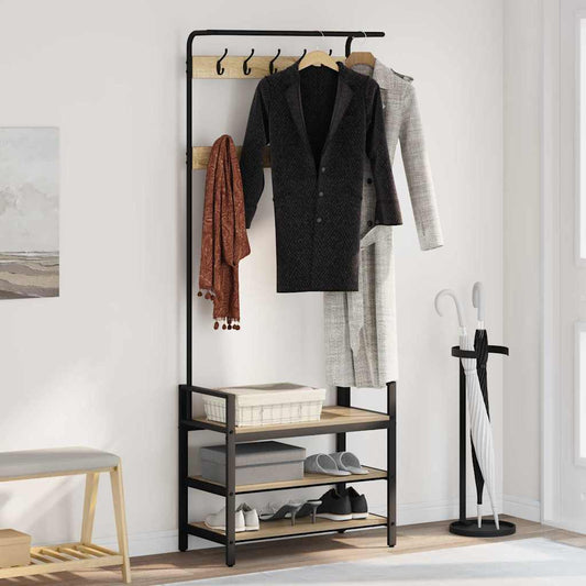 Jakkeholder Andet Sonoma-eg 75 X 34 X 184 Cm Konstrueret Træ - Hovedbillede