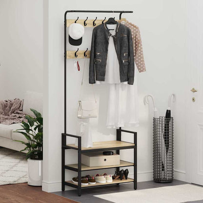 Jakkeholder Andet Sonoma-eg 75 X 34 X 184 Cm Konstrueret Træ - Billede 4