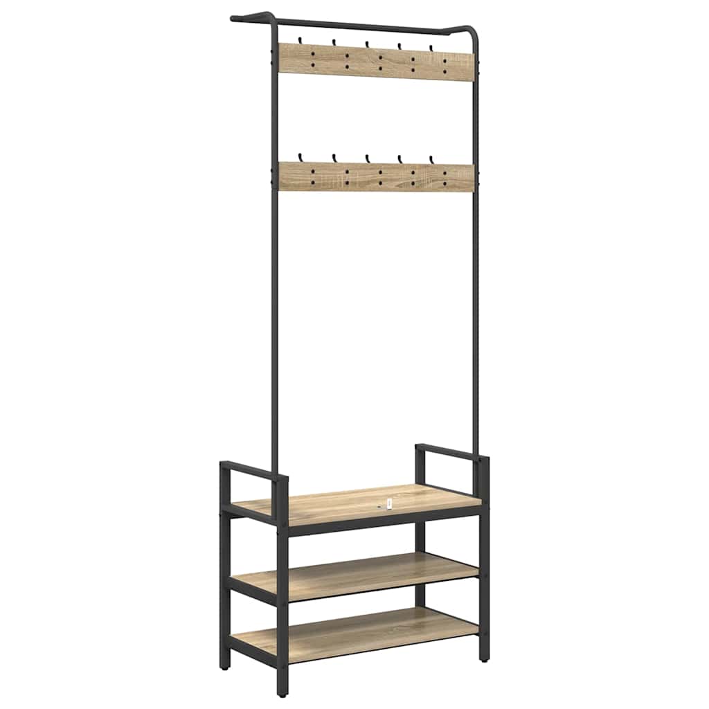 Jakkeholder Andet Sonoma-eg 75 X 34 X 184 Cm Konstrueret Træ - Billede 7