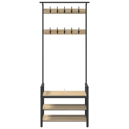 Jakkeholder Andet Sonoma-eg 75 X 34 X 184 Cm Konstrueret Træ - Billede 5