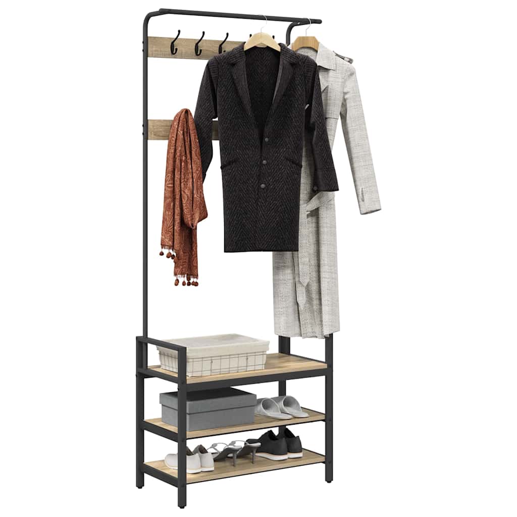 Jakkeholder Andet Sonoma-eg 75 X 34 X 184 Cm Konstrueret Træ - Billede 3