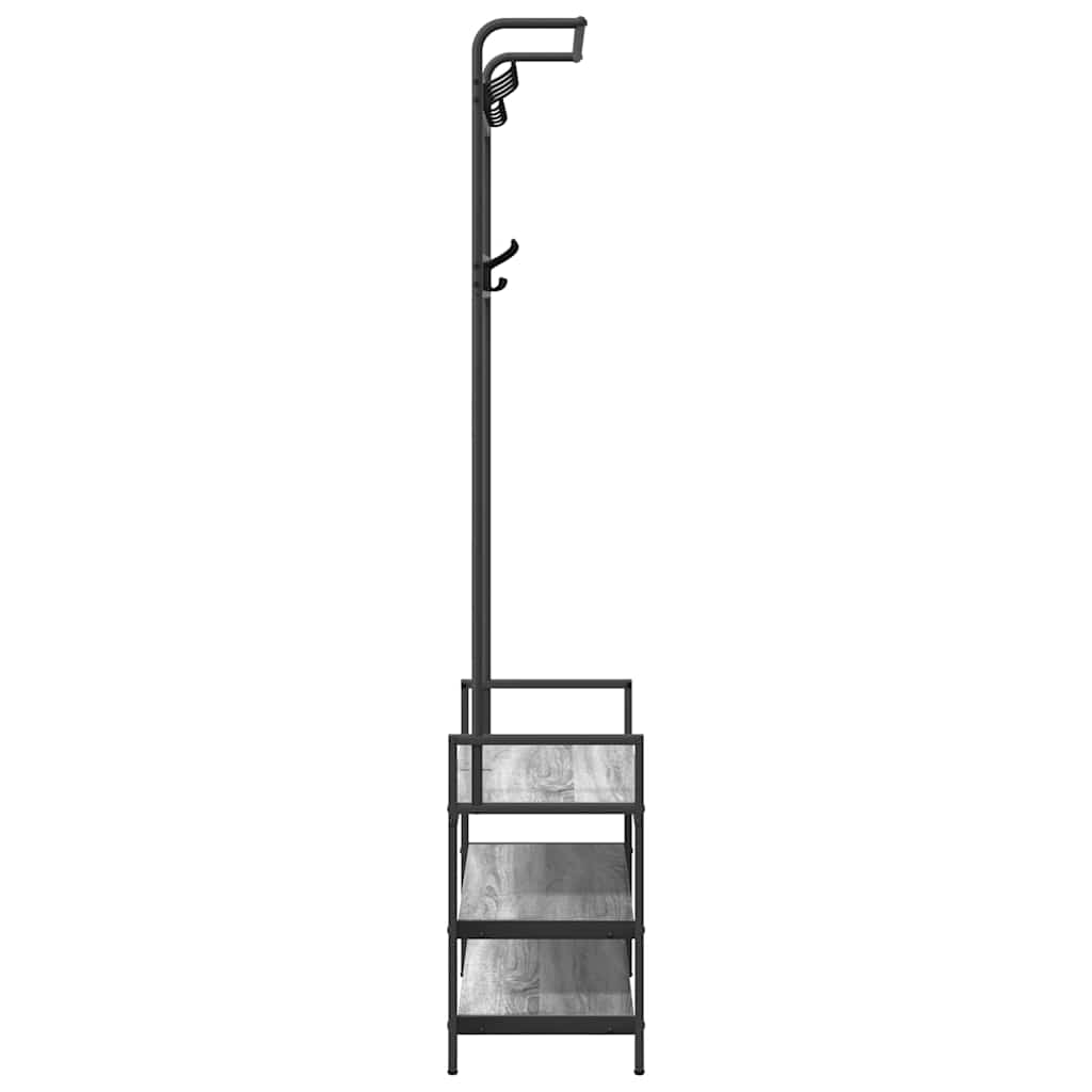 Jakkeholder Grå Sonoma-eg 75 X 34 X 184 Cm Konstrueret Træ - Billede 6