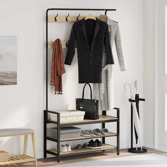 Jakkeholder Andet Sonoma-eg 95 X 34 X 184 Cm Konstrueret Træ - Hovedbillede
