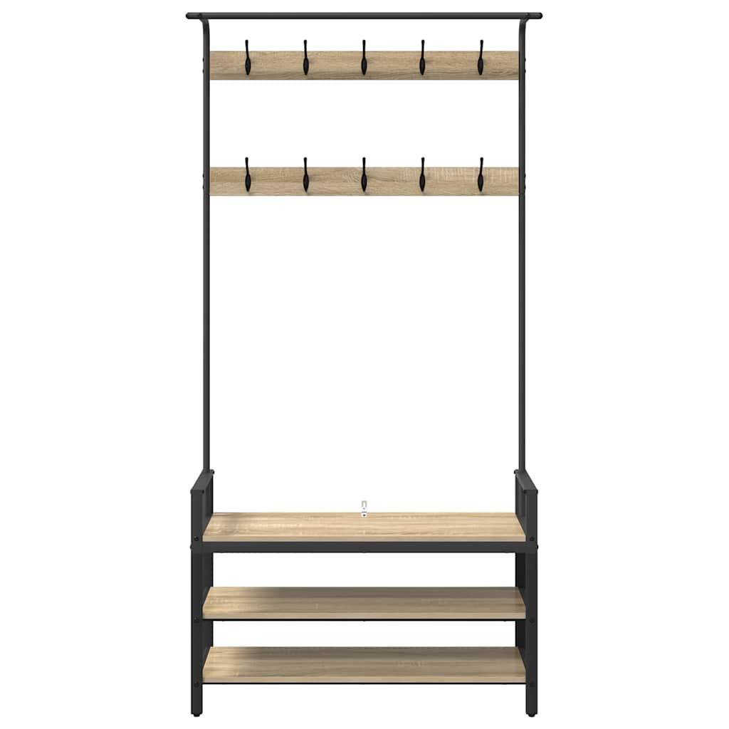 Jakkeholder Andet Sonoma-eg 95 X 34 X 184 Cm Konstrueret Træ - Billede 5