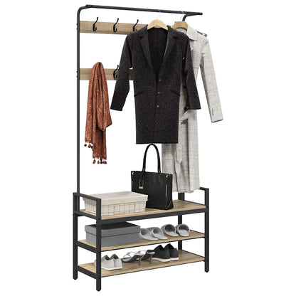 Jakkeholder Andet Sonoma-eg 95 X 34 X 184 Cm Konstrueret Træ - Billede 3
