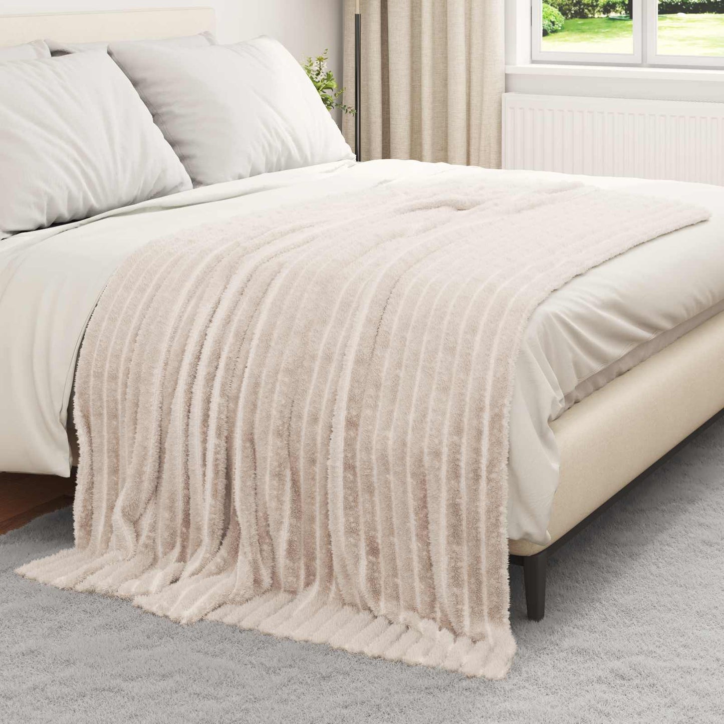 Kastetæpper 200 X 150 Cm Fleece - Billede 3