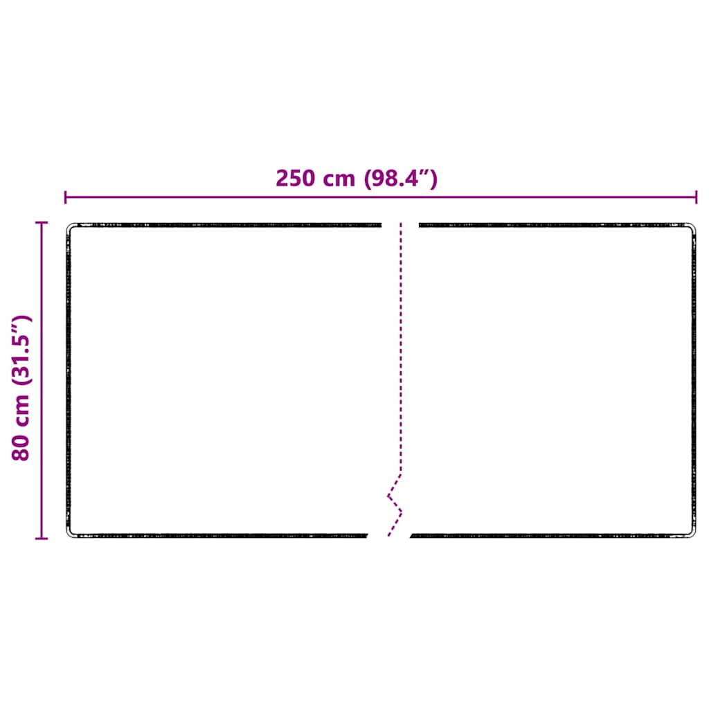 Tæppe Runner 80 X 250 Cm 100% Polypropylen Tuft - Billede 7