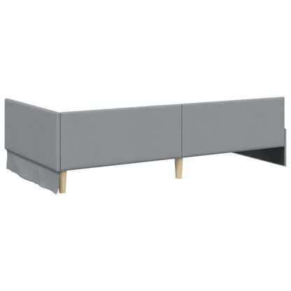 Hjørnesengramme Med Hovedgærde 80 Cm X 200 Cm Stof - Billede 7