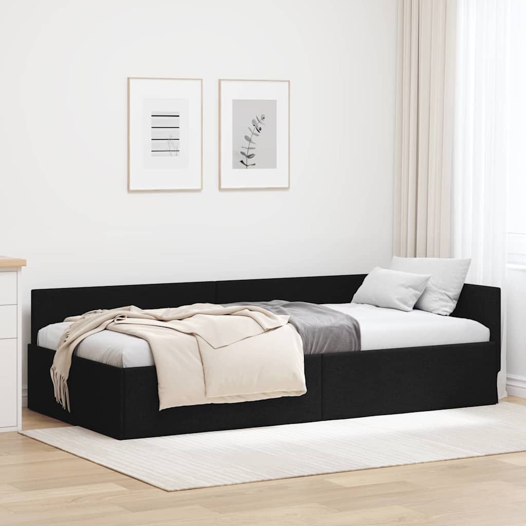 Hjørnesengramme Med Hovedgærde 80 Cm X 200 Cm Stof - Variant 42016037