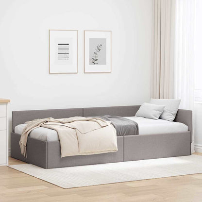 Hjørnesengramme Med Hovedgærde 80 Cm X 200 Cm Stof - Variant 42016040
