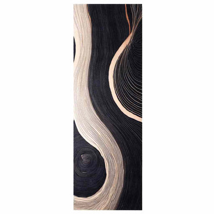 Køkken Måtte Art Deco Sort 180 X 60 Cm Fløjl - Billede 2
