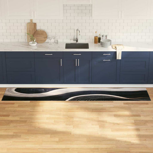Køkken Måtte Art Deco Sort 300 X 60 Cm Fløjl - Hovedbillede