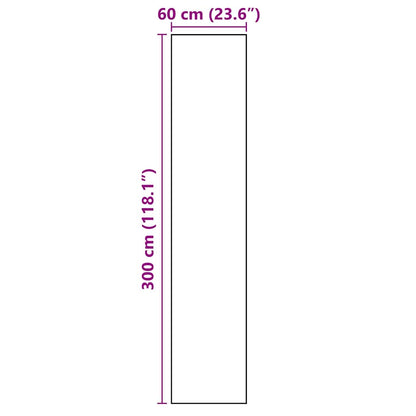 Køkken Måtte Toile Sort 300 X 60 Cm Fløjl - Billede 7