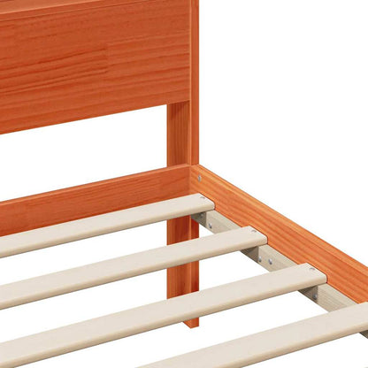 Sengestel Gyldenbrun 150 X 200 Cm Massivt Fyrretræ - Billede 8