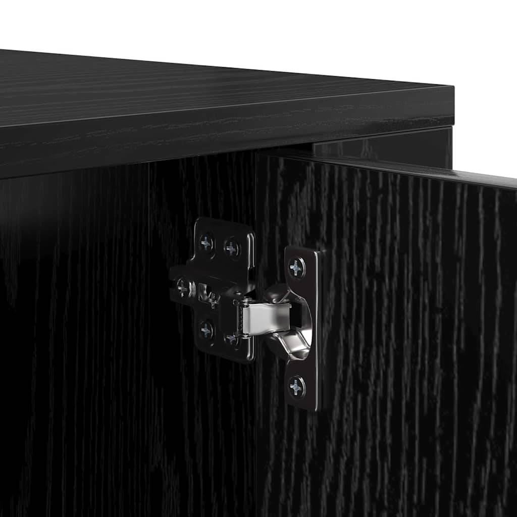 Vægmonteret Tv Skab Eg 80 X 34,5 X 40 Cm Konstrueret Træ - Billede 8