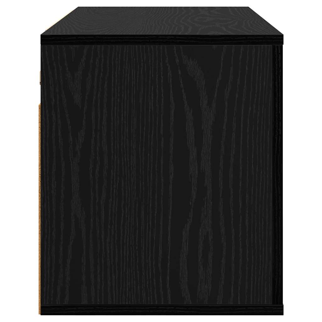 Vægmonteret Tv Skab Eg 80 X 34,5 X 40 Cm Konstrueret Træ - Billede 6