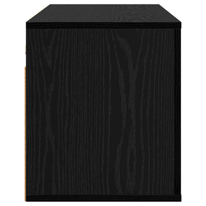 Vægmonteret Tv Skab Eg 80 X 34,5 X 40 Cm Konstrueret Træ - Billede 6