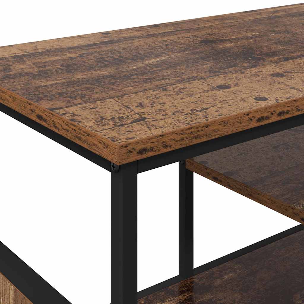 Tv-skab 100 X 35 X 45 Cm Ingeniørt Træ Og Jern - Billede 8