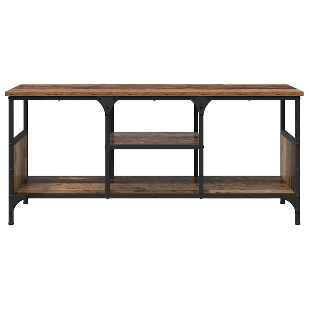 Tv-skab 100 X 35 X 45 Cm Ingeniørt Træ Og Jern - Billede 5