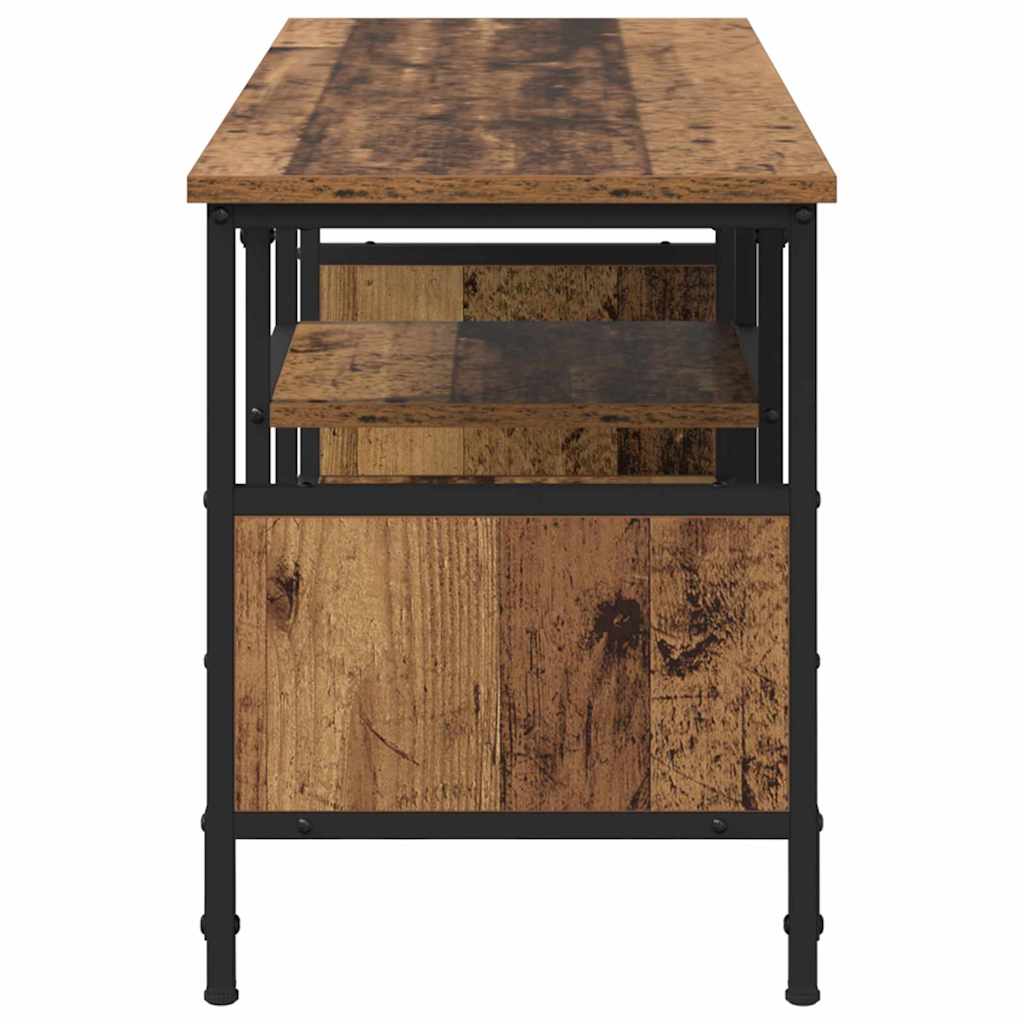 Tv-skab 100 X 35 X 45 Cm Ingeniørt Træ Og Jern - Billede 6